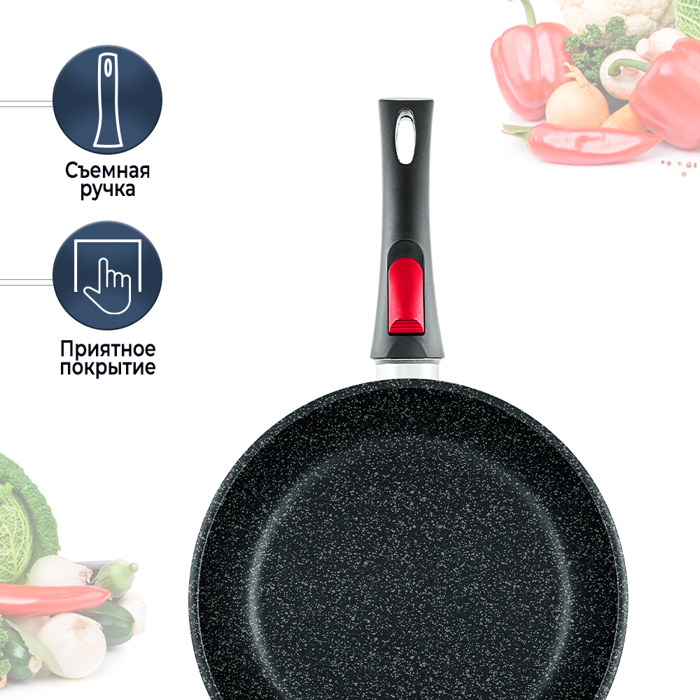 Сковорода Нева Металл Посуда Tesoro Blue, 28 см - фото №20