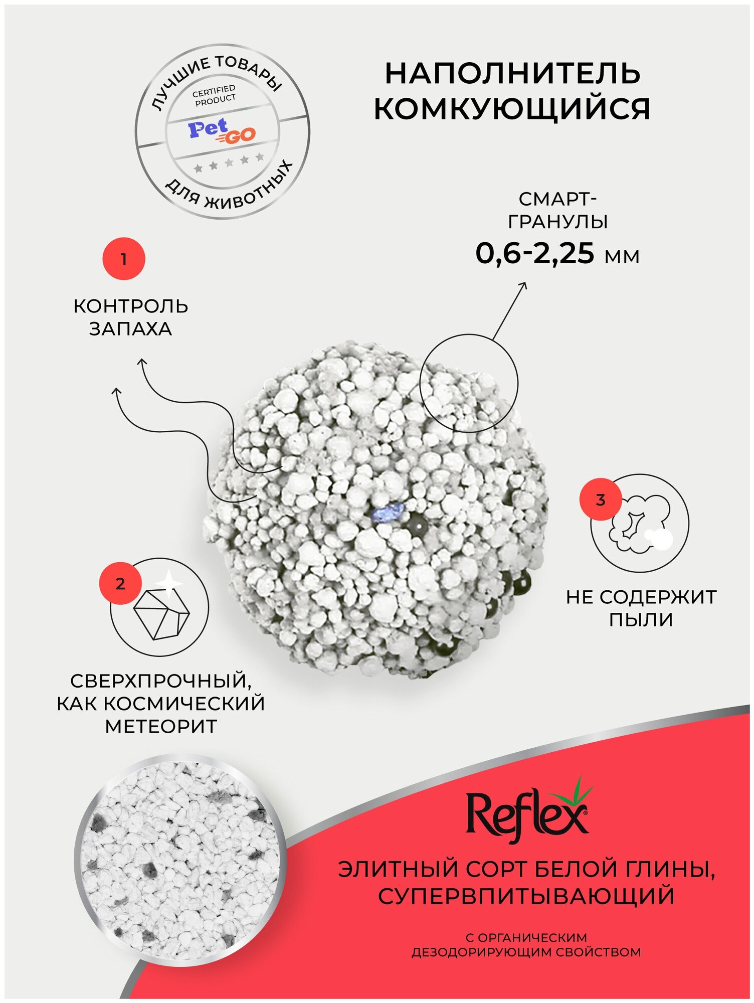 Наполнитель LIDER PETFOOD Комкующийся бентонитовый Reflex для кошачьего туалета сверхпрочное комкование 6 л - фотография № 14