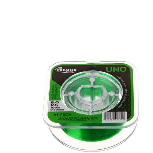 раскладушка premier fishing pr hf10471 3 синий Леска Premier Fishing UNO Green d=0,30mm/100m Nylon PR-U-G-030-100