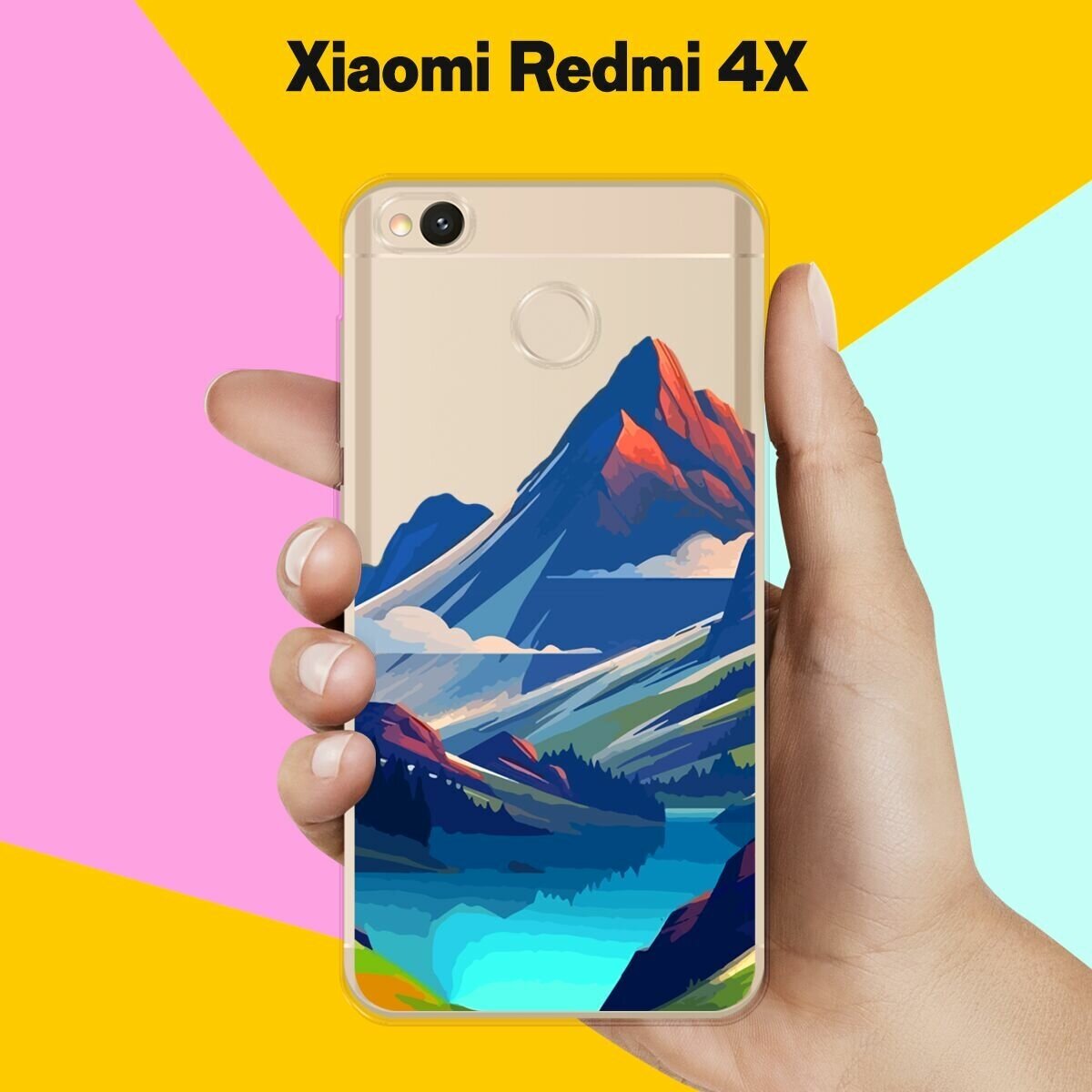 Силиконовый чехол на Xiaomi Redmi 4X Горы 10 / для Сяоми Редми 4 Икс