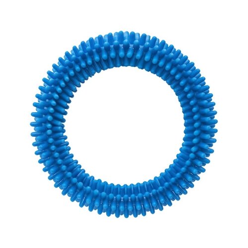 фото Tappi игрушки игрушка сириус для собак кольцо с шипами, голубой, 155 мм 85ор54, 0,116 кг