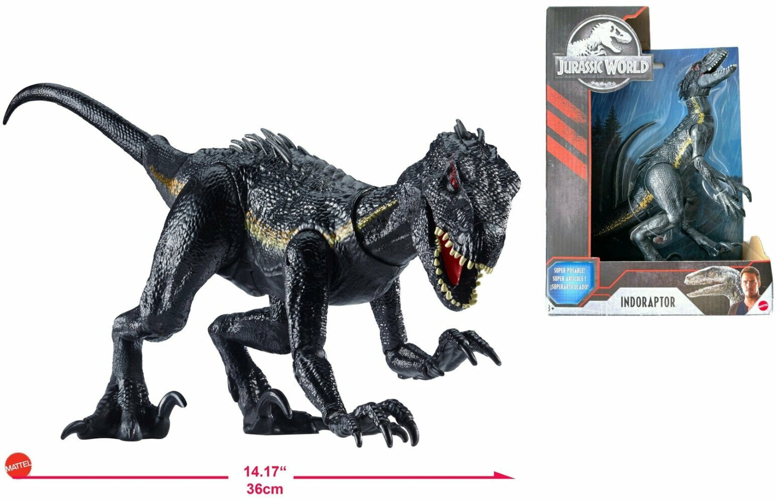 Фигурка динозавра индораптор Jurassic World INDORAPTOR Mattel FVW27