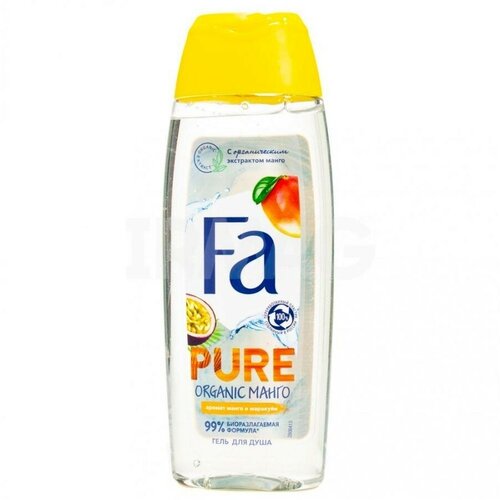 Гель для душа FA Pure Freshness Organic Манго, 250 мл гель для душа освежающий pure refresh men fa фа 250мл