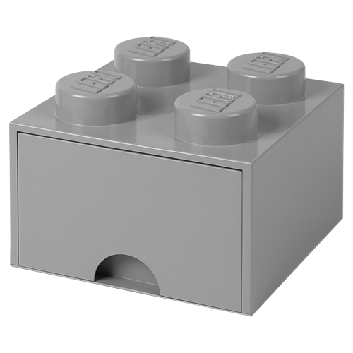 Ящик LEGO 2х2 Knobs с выдвижным ящиком 25х25х18 см (4005) dark green