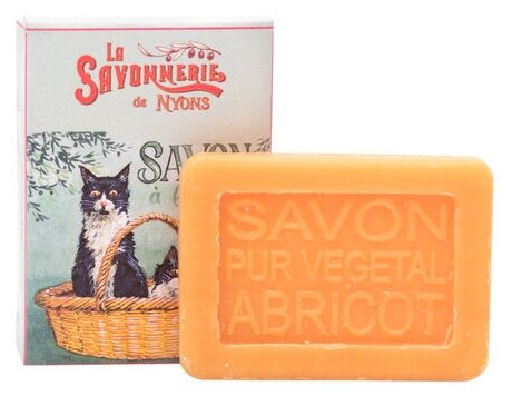 Гостевое мыло La Savonnerie de Nyons с абрикосом. Кошки 25гр.