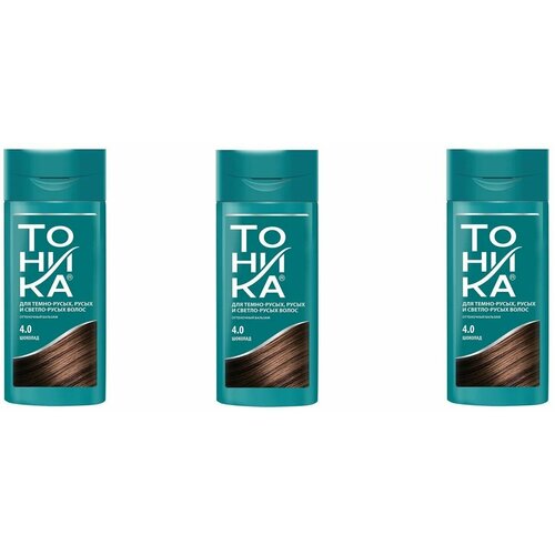 Оттеночный бальзам для темно-русых, русых и светло-русых волос Роколор-Тоника, тон 4.0 - Шоколад х 3шт