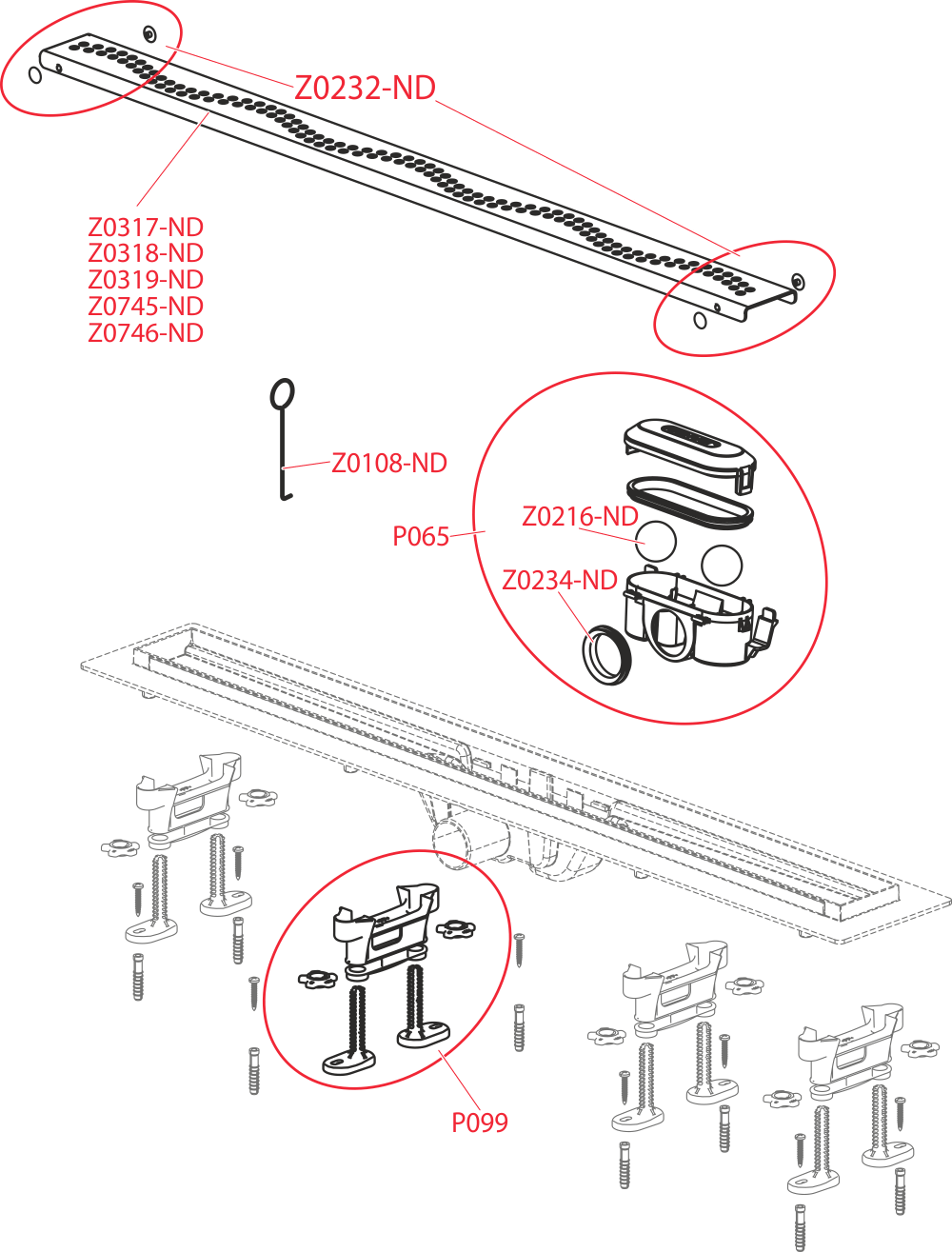 Водоотводящий желоб Alcaplast APZ8 Simple с решеткой, горизонтальный выпуск - фото №14