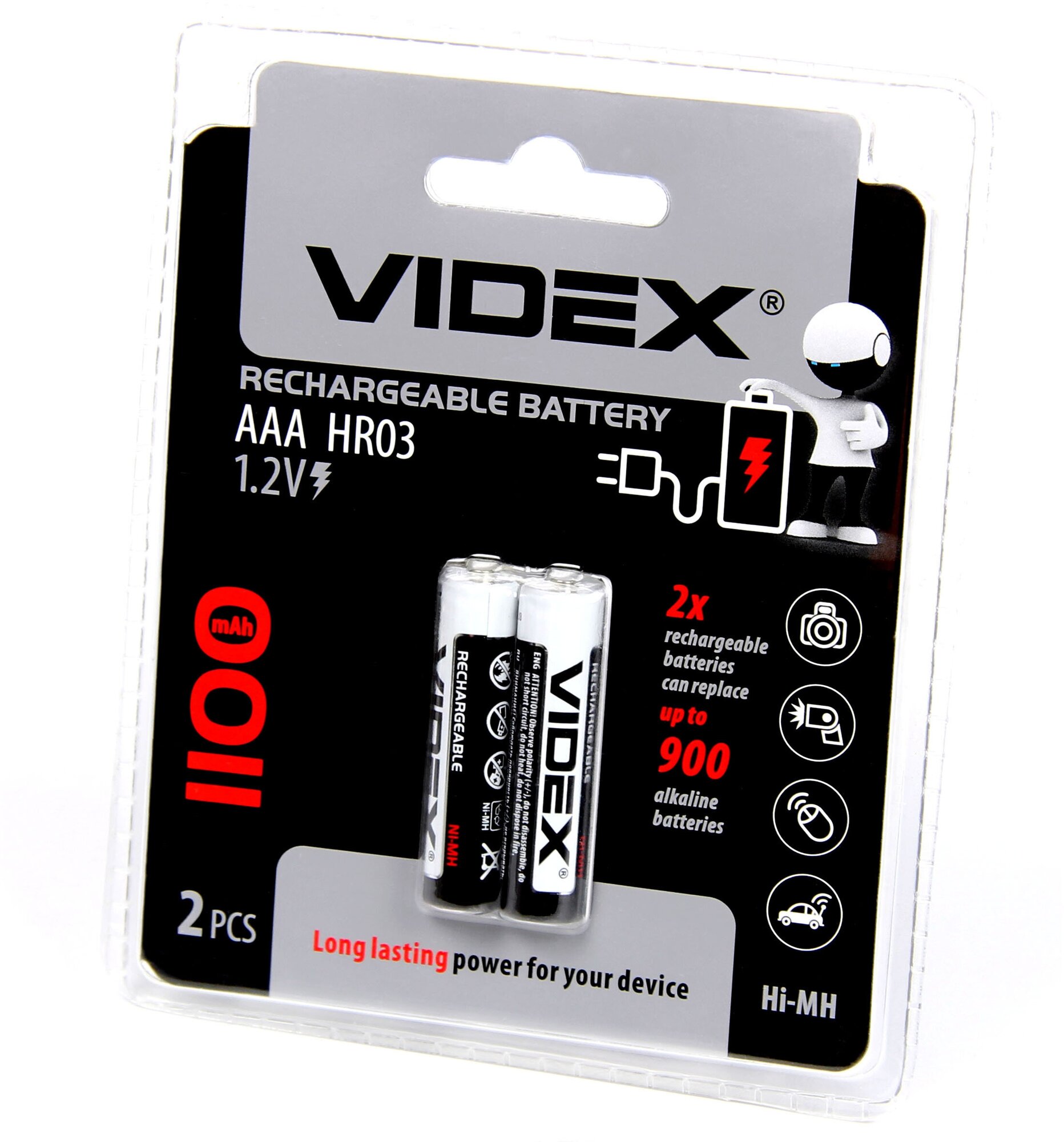 Аккумулятор Видекс HR03/AAA 1100mAh 2BL