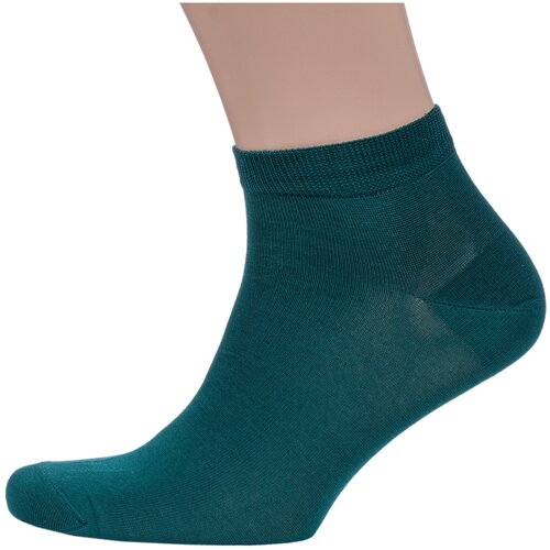 Мужские носки из мерсеризованного хлопка Sergio Di Calze (PINGONS) зеленые, размер 25