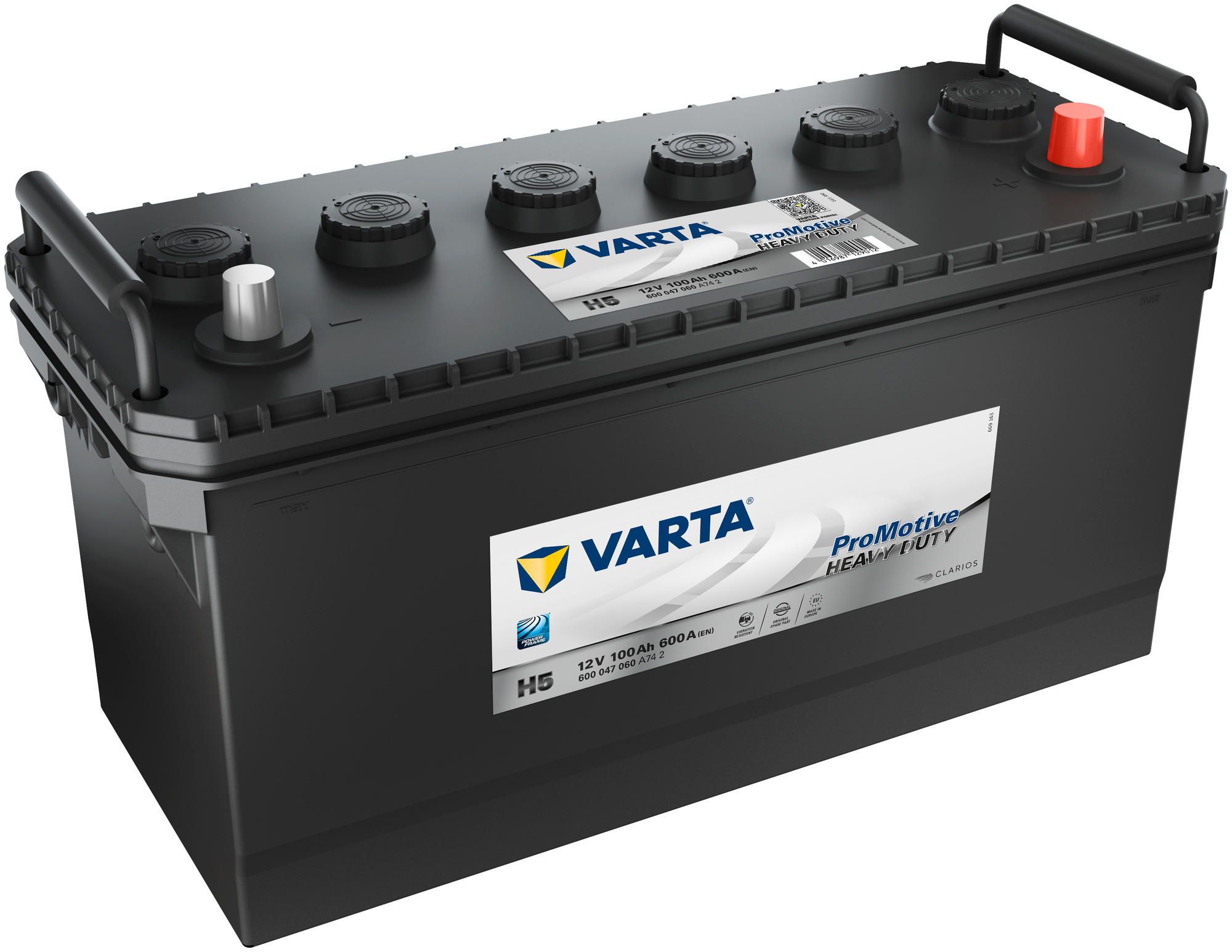 VARTA 600047060 Аккумулятор VARTA PROMOTIVE HD 12V 100Ah 600A (413x175x220) ОП 1шт