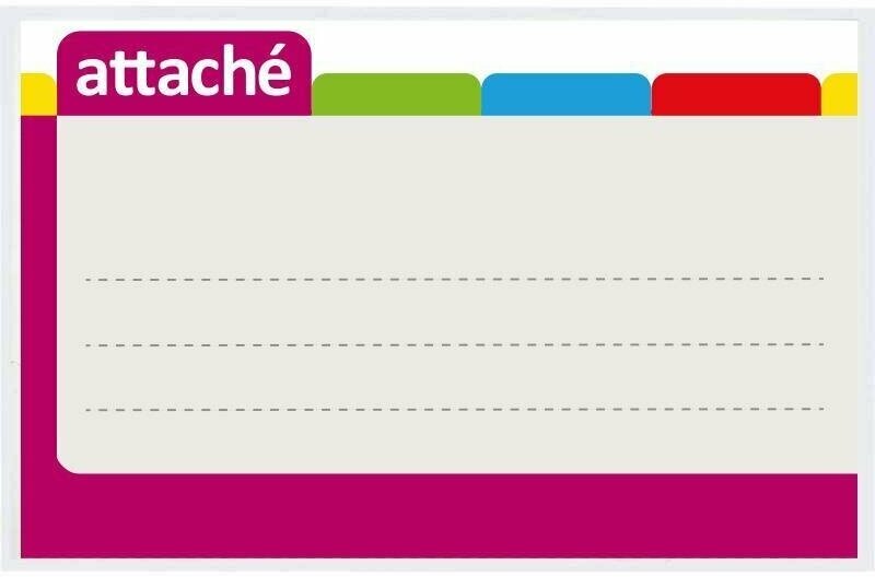 Бейдж Attache Economy горизонтальный 90х55 булавка/зажим