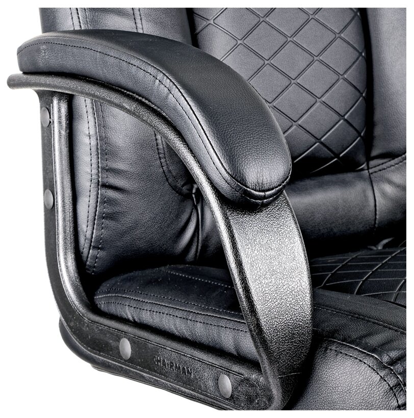 Компьютерное кресло Helmi HL-E29 Brilliance для руководителя, обивка: искусственная кожа, цвет: черный - фотография № 6