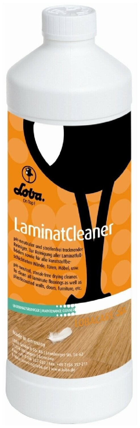 Loba Laminat Cleaner, для плитки и ламината, матовый, 1.00л., средство по уходу