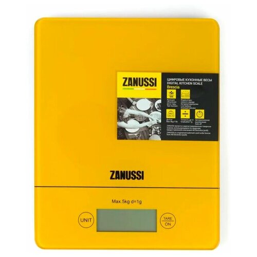Весы кухонные Brescia цифровые желтые Zanussi