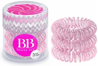 Резинка Beauty Bar браслет 3 шт. розовая лента