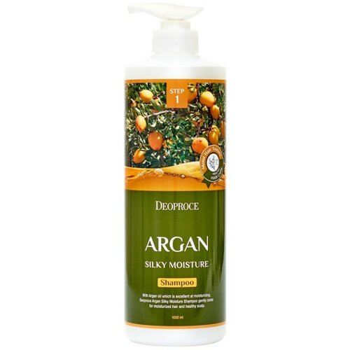 Шампунь для волос Deoproce - увлажняющий с маслом арганы - Argan Silky Moisture