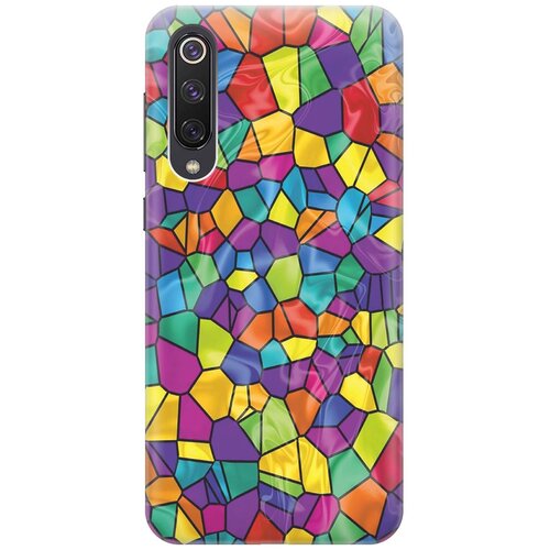 фото Gosso ультратонкий силиконовый чехол-накладка для xiaomi mi 9 se с принтом "яркая мозаика"