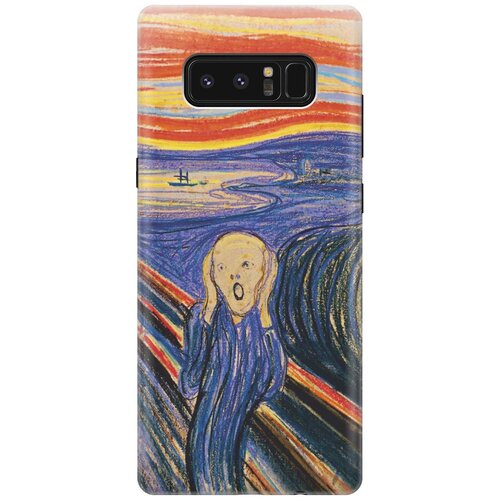 фото Cиликоновый чехол на samsung galaxy note 8 / самсунг ноут 8 с принтом "крик" gosso