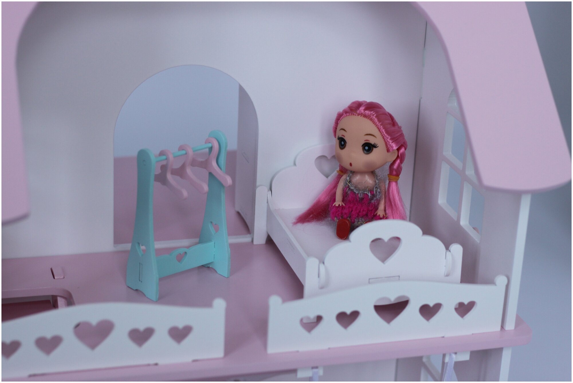 Кукольный домик лолли розовый