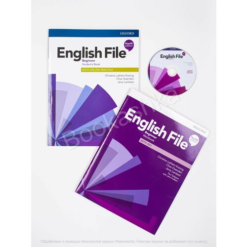 Комплект English File Beginner. (Fourth Edition) Student's Book+Workbook+CD