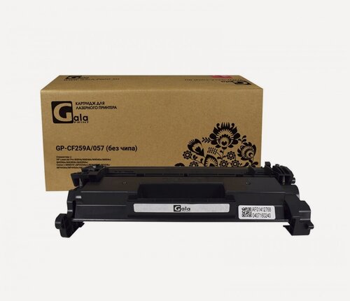 Изображение товара Картридж GP-CF259A/057 (№59A) для принтеров HP LaserJet Pro M304a/M404dn/M404dw/M404n/M428dw/M428fdn/M428fdw/Canon i-SENSYS LBP223dw/LBP226dw/LBP228x/MF443dw/MF445dw/MF446x/MF449x без чипа 3000 копий GalaPrint