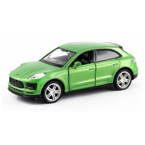 Машина металлическая RMZ City 1:32 Porsche Macan S 2019 (цвет зеленый) машинка металлическая uni fortune rmz city 1 32 porsche macan s 2019 цвет зеленый