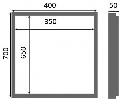 Люк под плитку Люкер К 70/40 (в/ш) размер дверцы 65/35 - фотография № 9