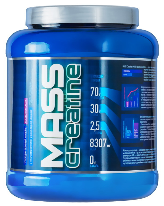 R-LINE Mass + creatine, 2000 g (банан)