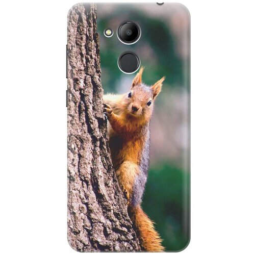 фото Re:paчехол - накладка artcolor для honor 6c pro с принтом "белочка"