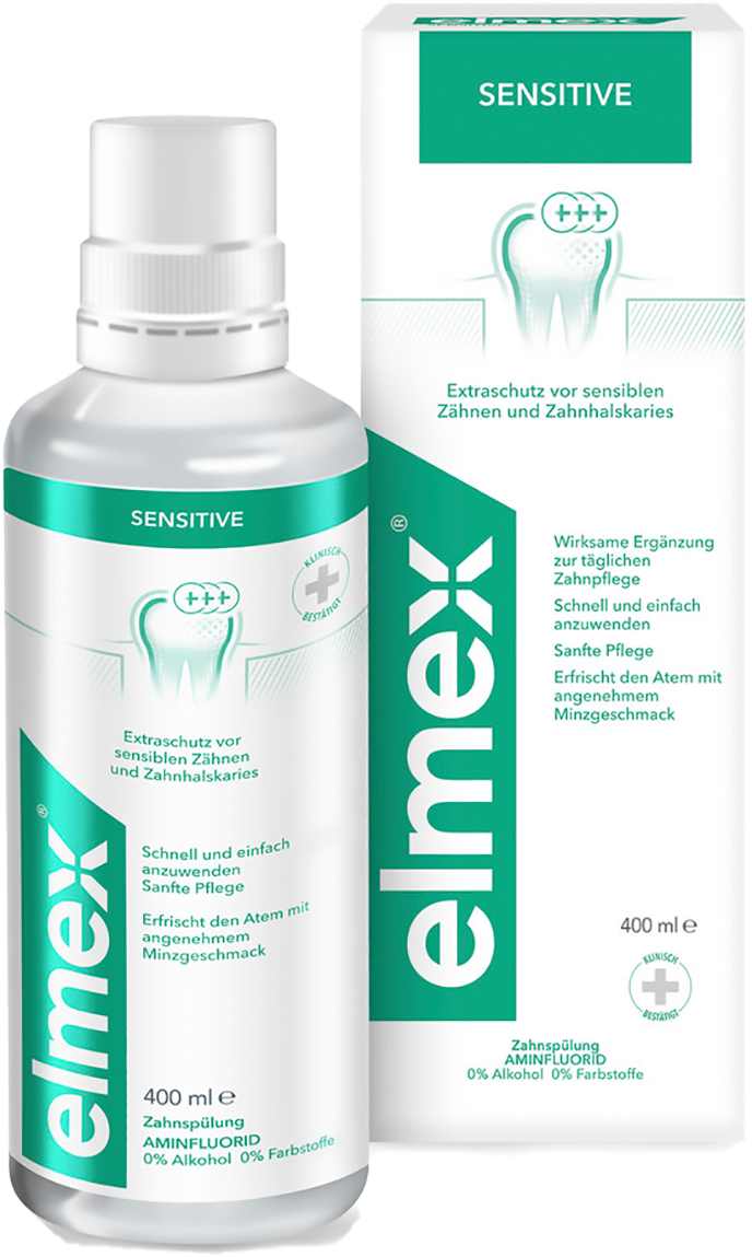 Elmex Ополаскиватель для полости рта для чувствительных зубов, 400 мл, Elmex