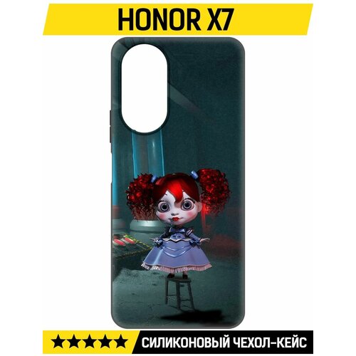 Чехол-накладка Krutoff Soft Case Хаги Ваги - Кукла Поппи для Honor X7 черный