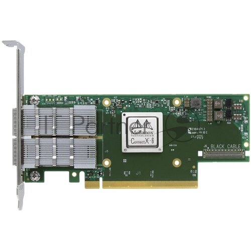 Сетевая карта Mellanox ConnectX-6 VPI adapter card, 100Gb/s (HDR100, EDR IB and 100GbE), dual-port Q