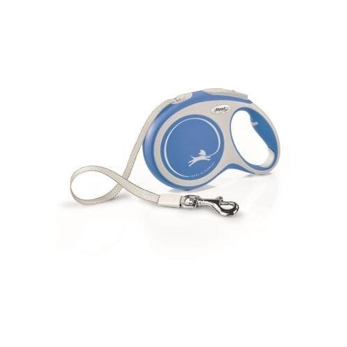 фото Flexi рулетка-ремень для собак до 50кг, 8м, синяя ( comfort l tape 8m blue) cf30t8.251.bl.20, 0,538 кг