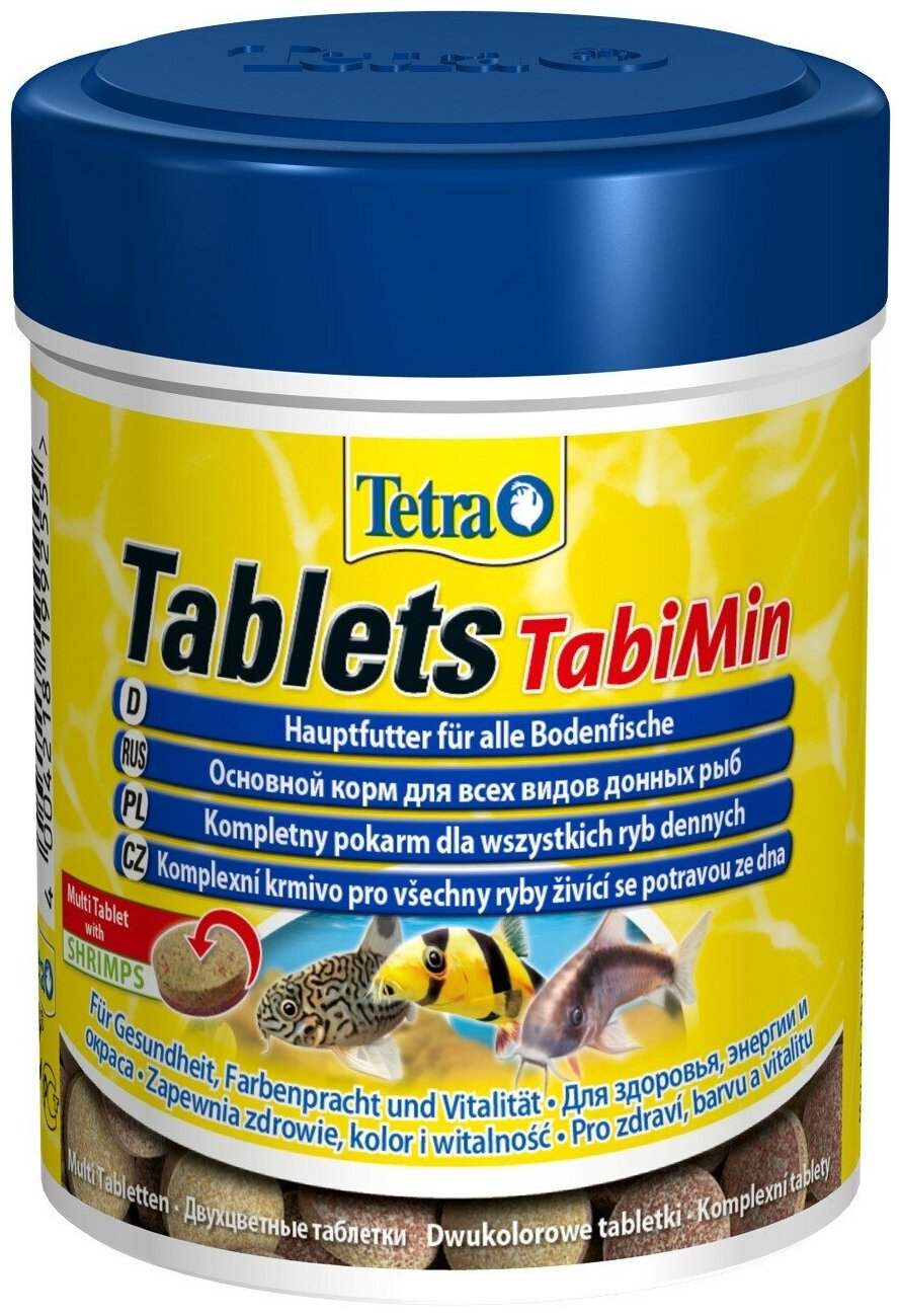 Корм Tetra Tablets TabiMin 275 таб./150 мл / 85 г, таблетки для донных рыб