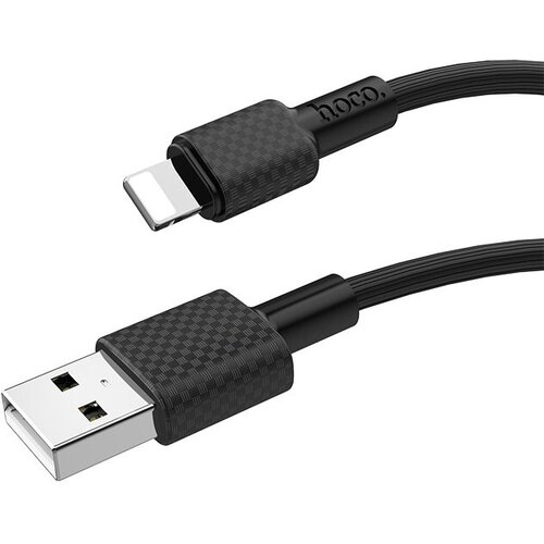 Кабель USB HOCO X29 Superior, USB - Lightning, 2.0А, 1м, черный кабель hoco x29 superior style usb microusb 1 м 1 шт белый