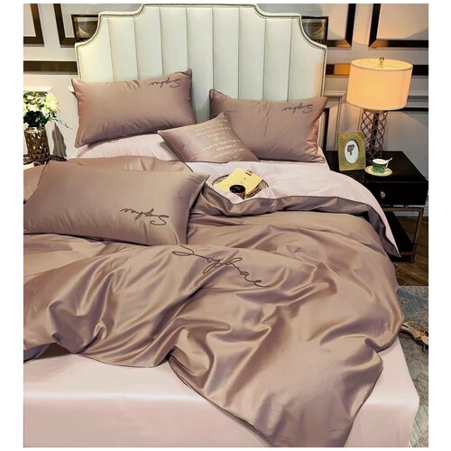 Однотонный комплект Евро- постельного белья Меnсу 3128₽