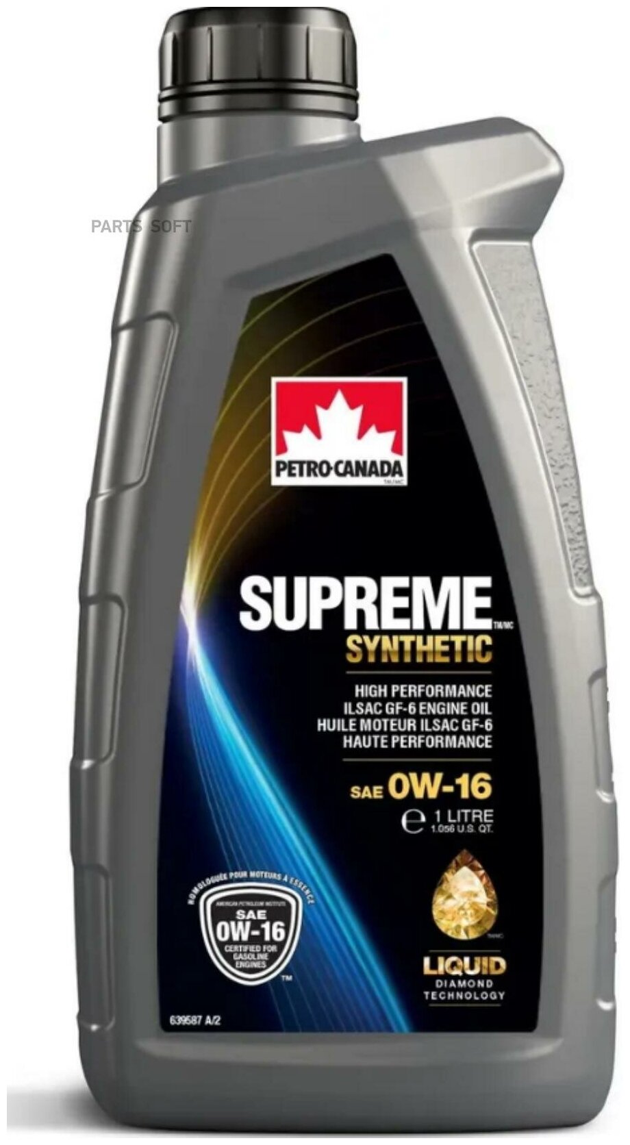 Моторное масло Petro-Canada Supreme Synthetic 0W-16 1 л