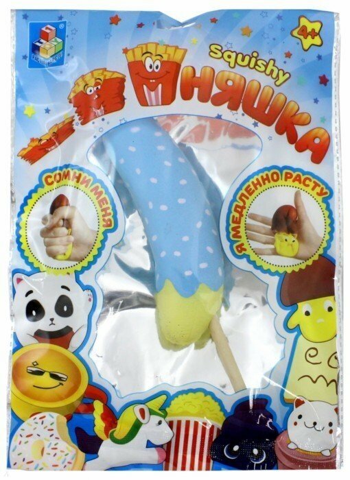 Мягкая игрушка 1Toy Антистресс м-м-мняшка "Банан в Карамели" Т12313