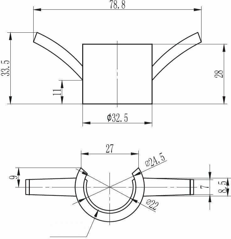 Держатель ESKO для мочалки, арт. BSH01, ESKO, диаметр 22 мм - фотография № 2