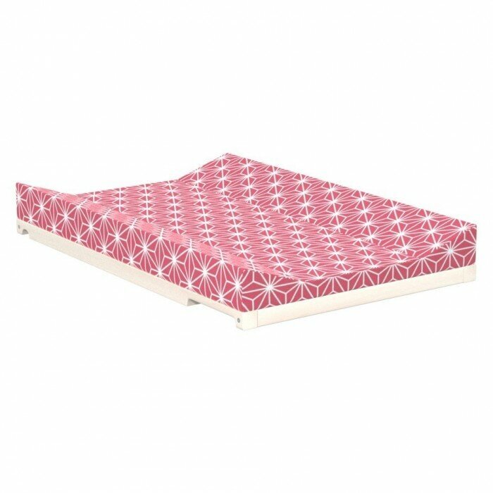 Накладка для пеленания на кроватку 80х50 Звезды/Розовый