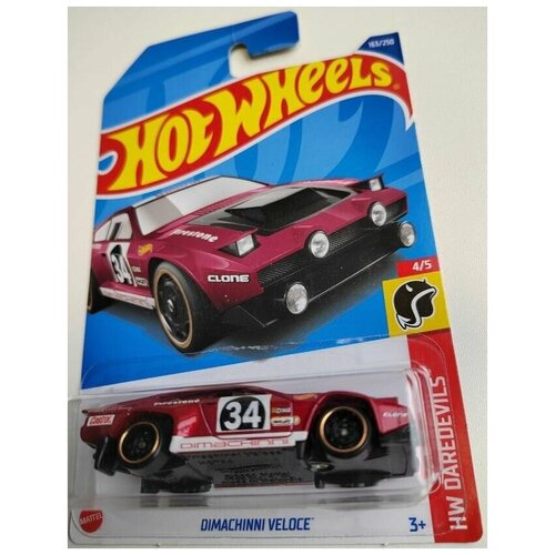 Машинка детская Hot Wheels коллекционная DIMACHINNI VELOCE вишня машинка hot wheels коллекционная оригинал dimachinni veloce синий