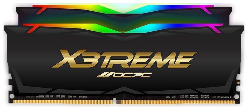 Оперативная память для компьютера OCPC X3 RGB BLACK LABEL DIMM 64Gb DDR4 3600 MHz MMX3A2K64GD436C18BL MMX3A2K64GD436C18BL