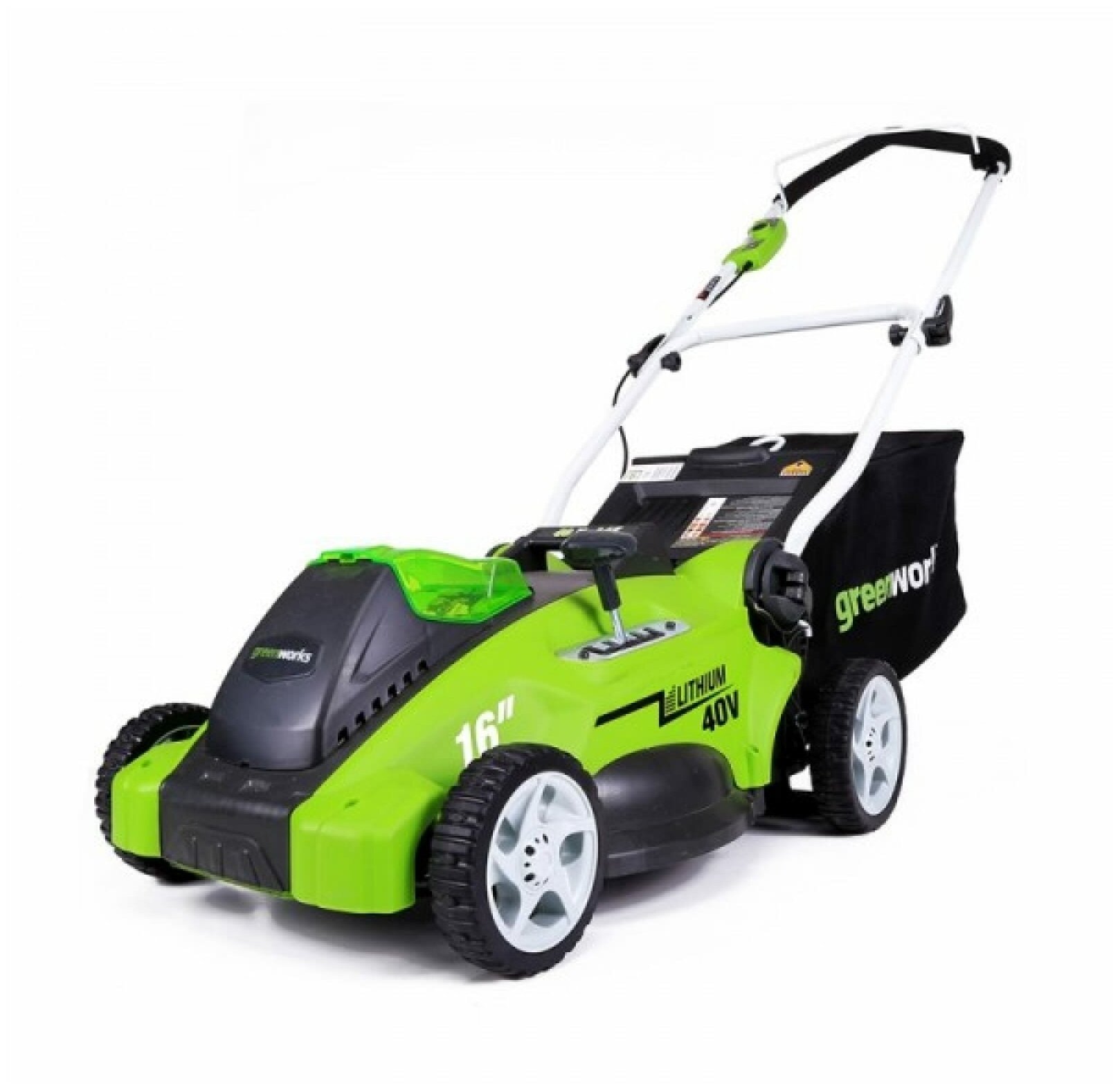 Электрическая газонокосилка greenworks 2500007 G-MAX 40V 40 cm 3-in-1 ...