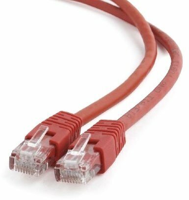 Cablexpert Патч-корд UTP кат.6, 1м, литой, многожильный красный PP6U-1M/R