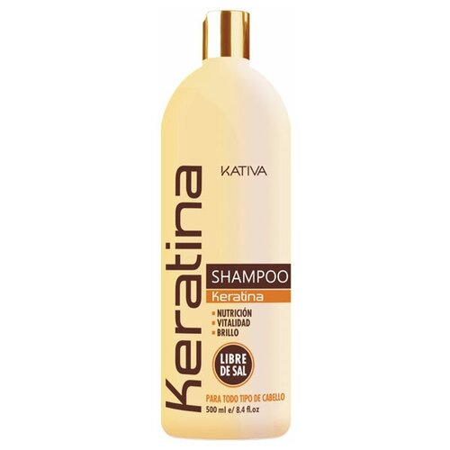 Kativa Shampoo Keratina Кератиновый укрепляющий шампунь, 500 мл.