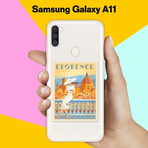 Силиконовый чехол Флоренция на Samsung Galaxy A11 жидкий чехол с блестками истина в вине бокал на samsung galaxy a11 самсунг галакси а11