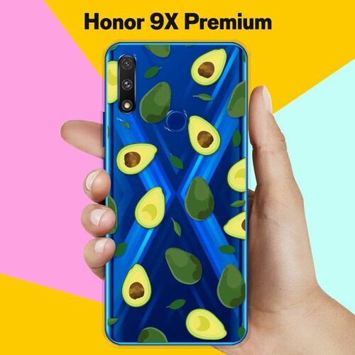 Силиконовый чехол Узор из Авокадо на Honor 9X Premium силиконовый чехол узор из планет на honor 9x