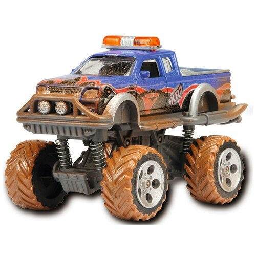 Монстр-трак Dickie Toys Rally Monster (3742010), 15 см, в ассортименте игрушка dickie toys 3764013 монстр трак mercedes benz x