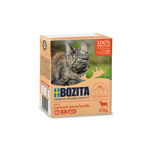 Влажный корм для кошек Bozita с мясом ягненка 370 г (кусочки в желе)