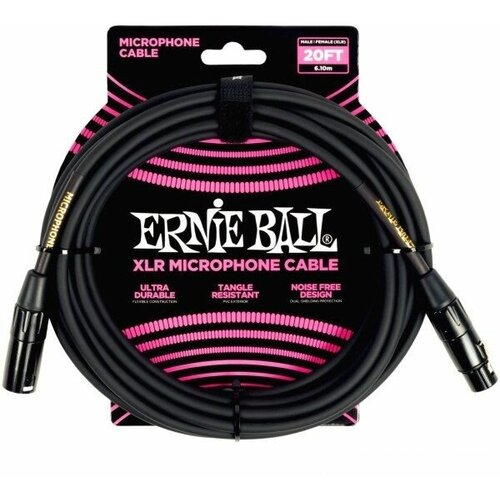 Ernie Ball 6388 Кабель микрофонный, XLR - XLR, 6 м